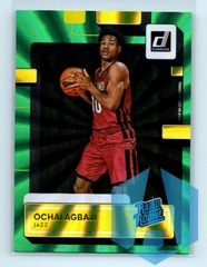 2022-23 Donruss Ochai Agbaji #214 Green Holo Laser Rated Rookie